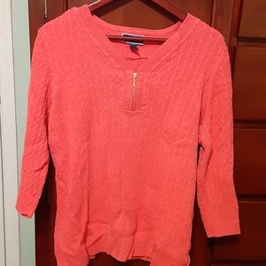 Karen Scott Woman Sweater, NWOT, 2X, orange